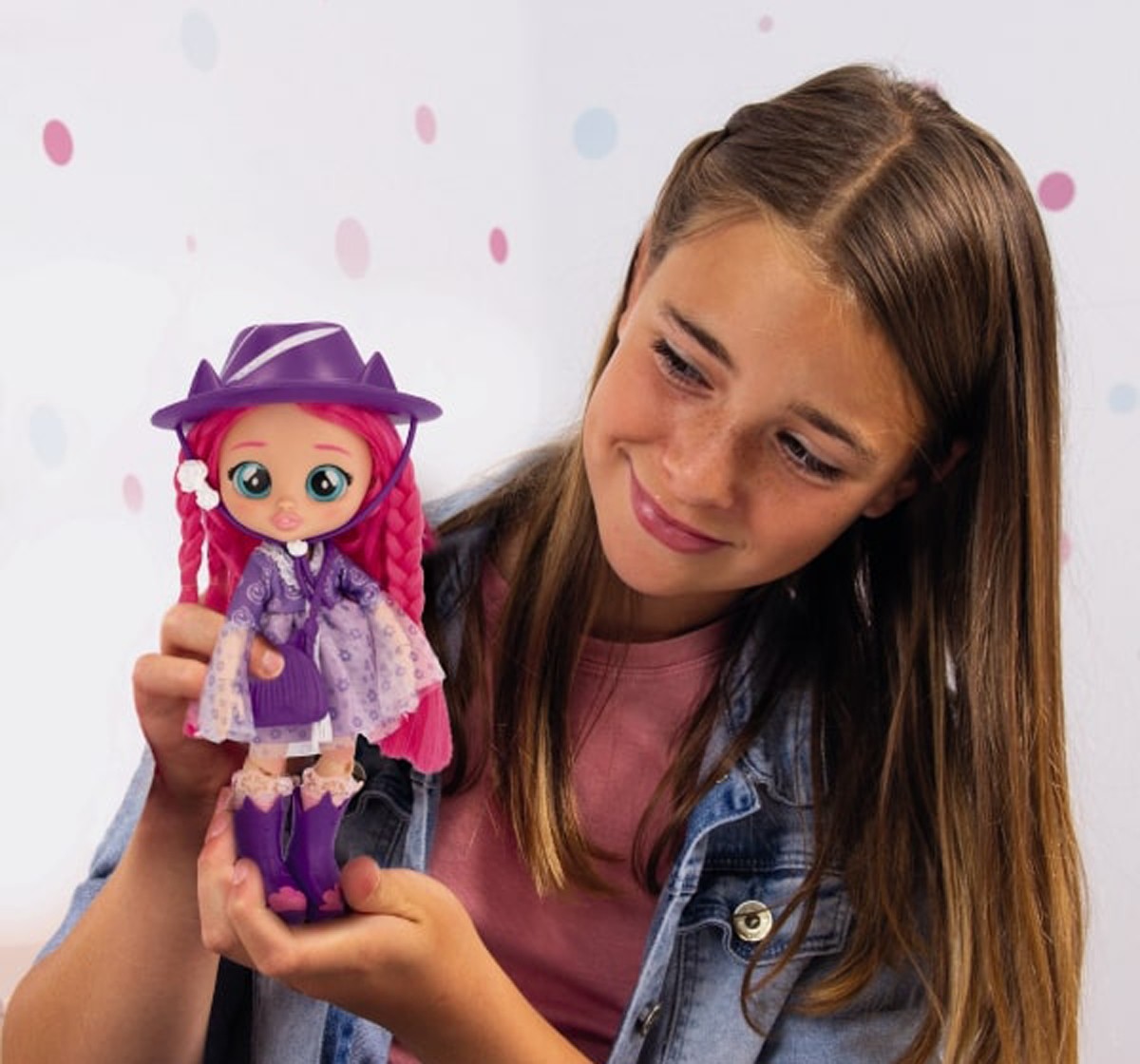 Best Friends Forever Series Fashion Play Doll Katie with Long Hair & Glass Eyes, Dolls For Kids,  3Y+