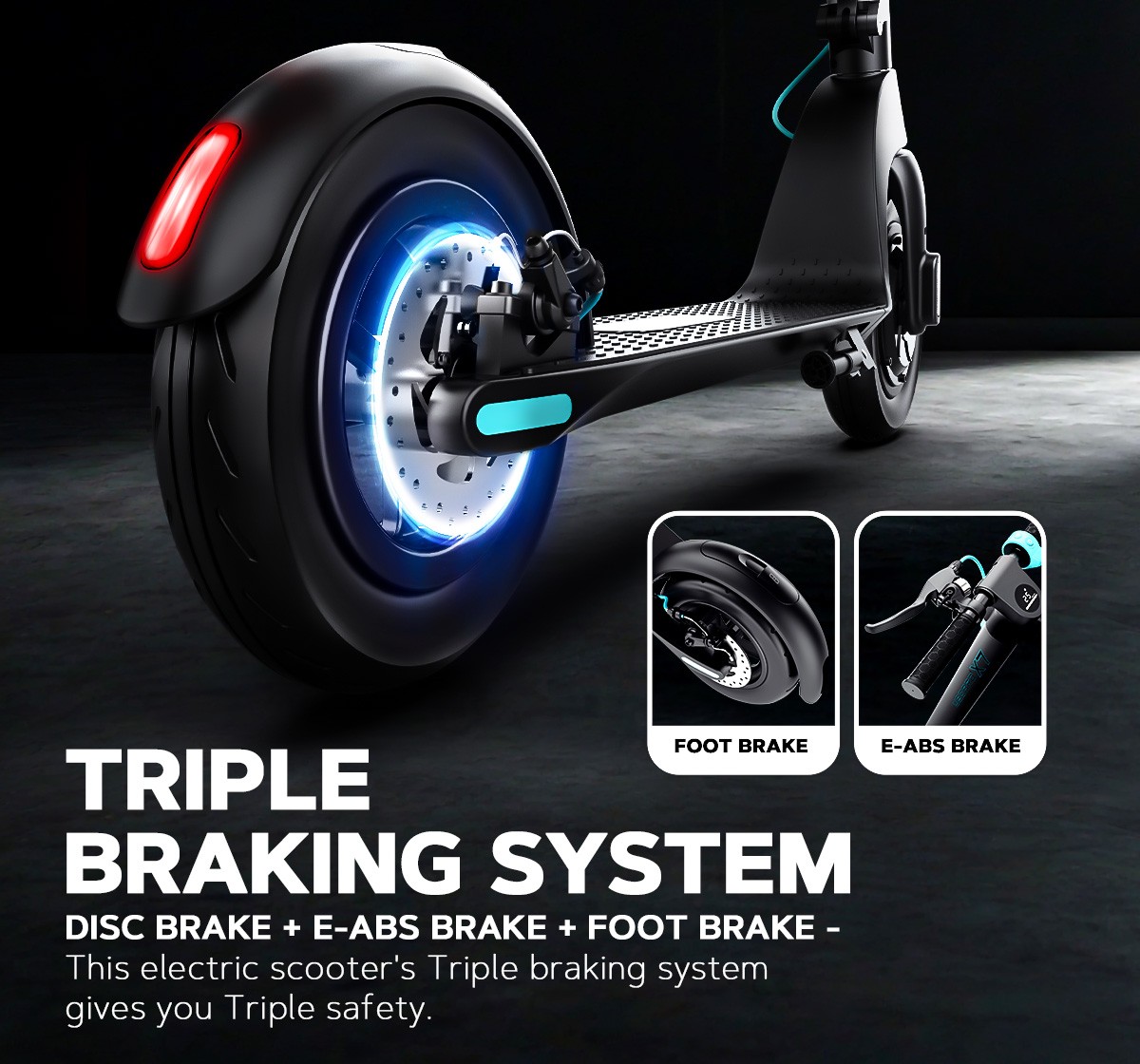 Uboard E X7 E-Scooter, Multicolor, 14Y+