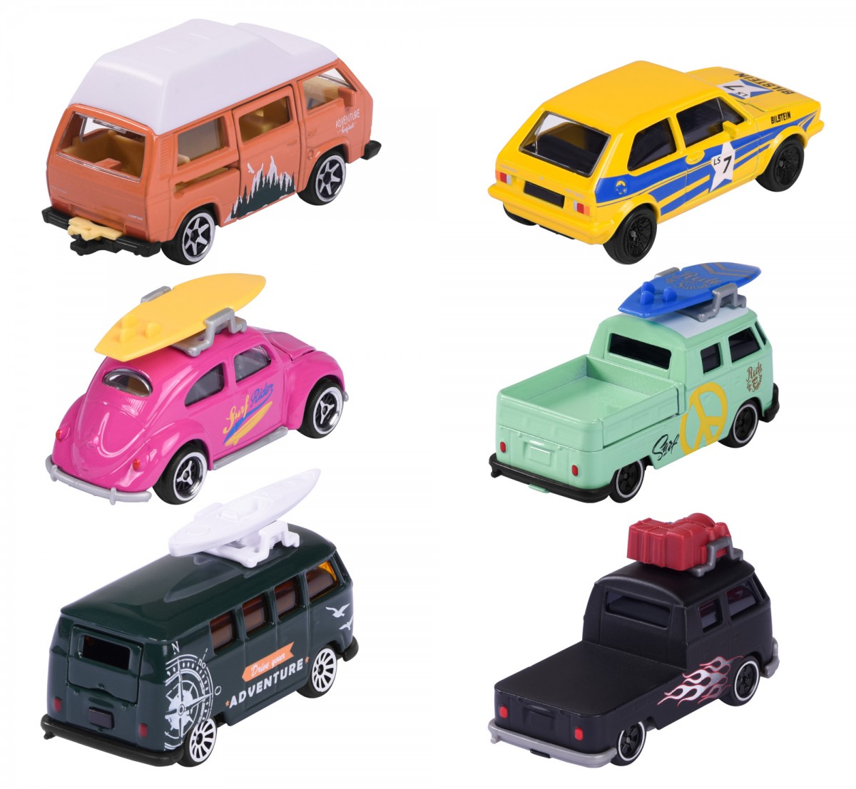 Majorette Vw The Originals Premium Cars 6  Multicolour 3Y+, Assorted