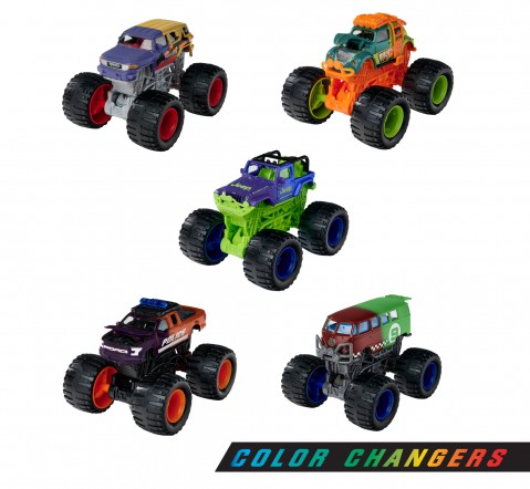Majorette Monster Rockerz Color Changers, 5 Assorted Multicolour 3Y+