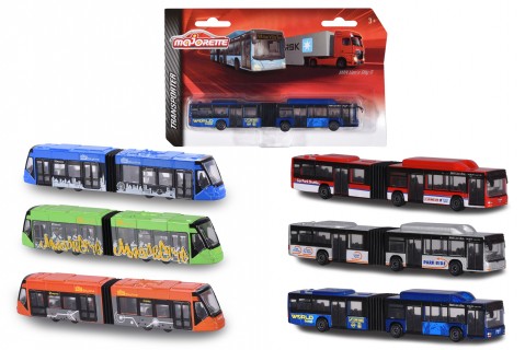 Majorette Man City Bus Siemens Avenio Tram 6 Assorted Multicolour 3Y+