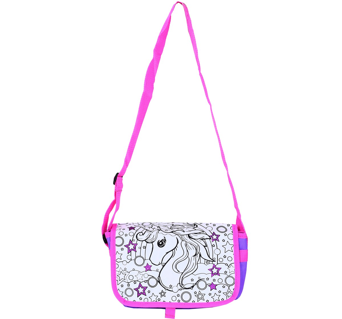 Mirada Color Your Own Unicorn Sling Bag, 3Y+, Multicolour