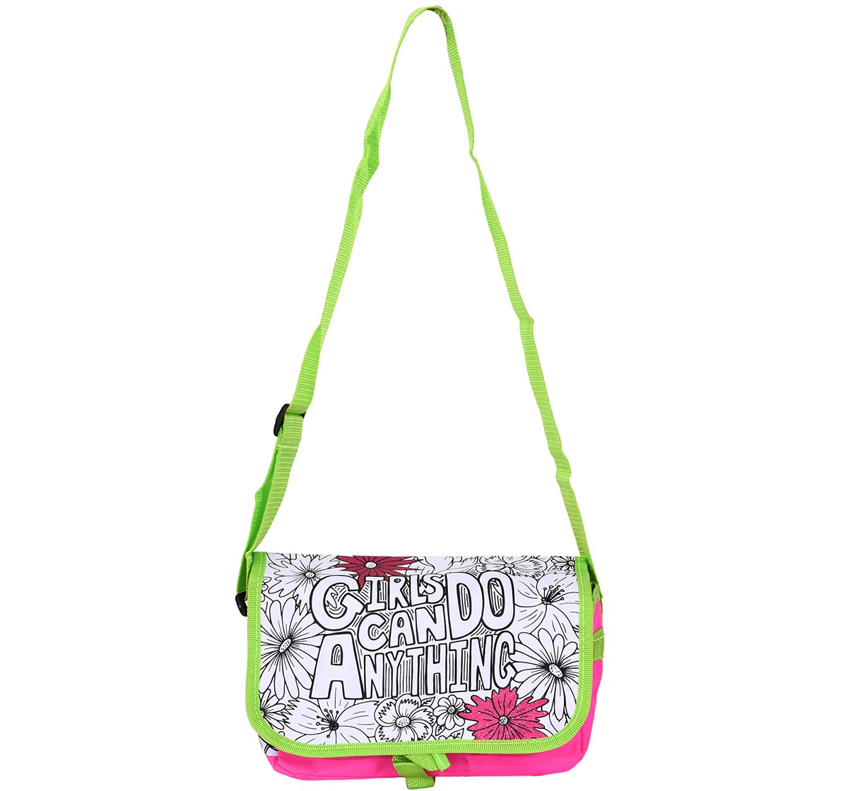 Mirada Color Your Own Girlie Sling Purse, 3Y+, Multicolour