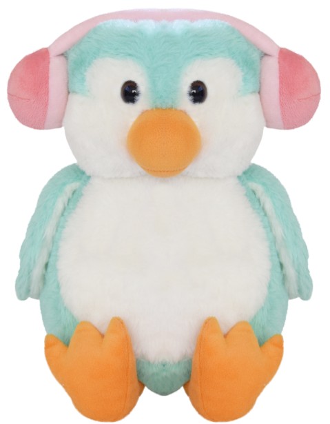Mirada 25Cm Coin Bank Penguin Soft Toy Turquoise, Soft Toys For Kids, 3Y+