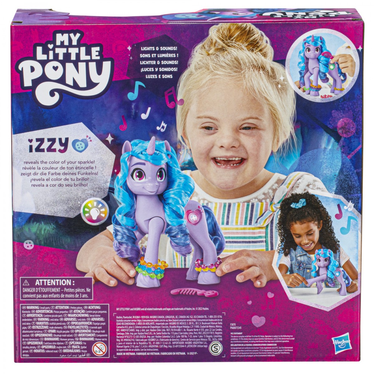 My Little Pony: Make Your Mark Toy See Your Sparkle Izzy Moonbow, 8-Inch Purple Pony That Sings, Speaks, And Lights Up For Kids Ages 5Yrs+