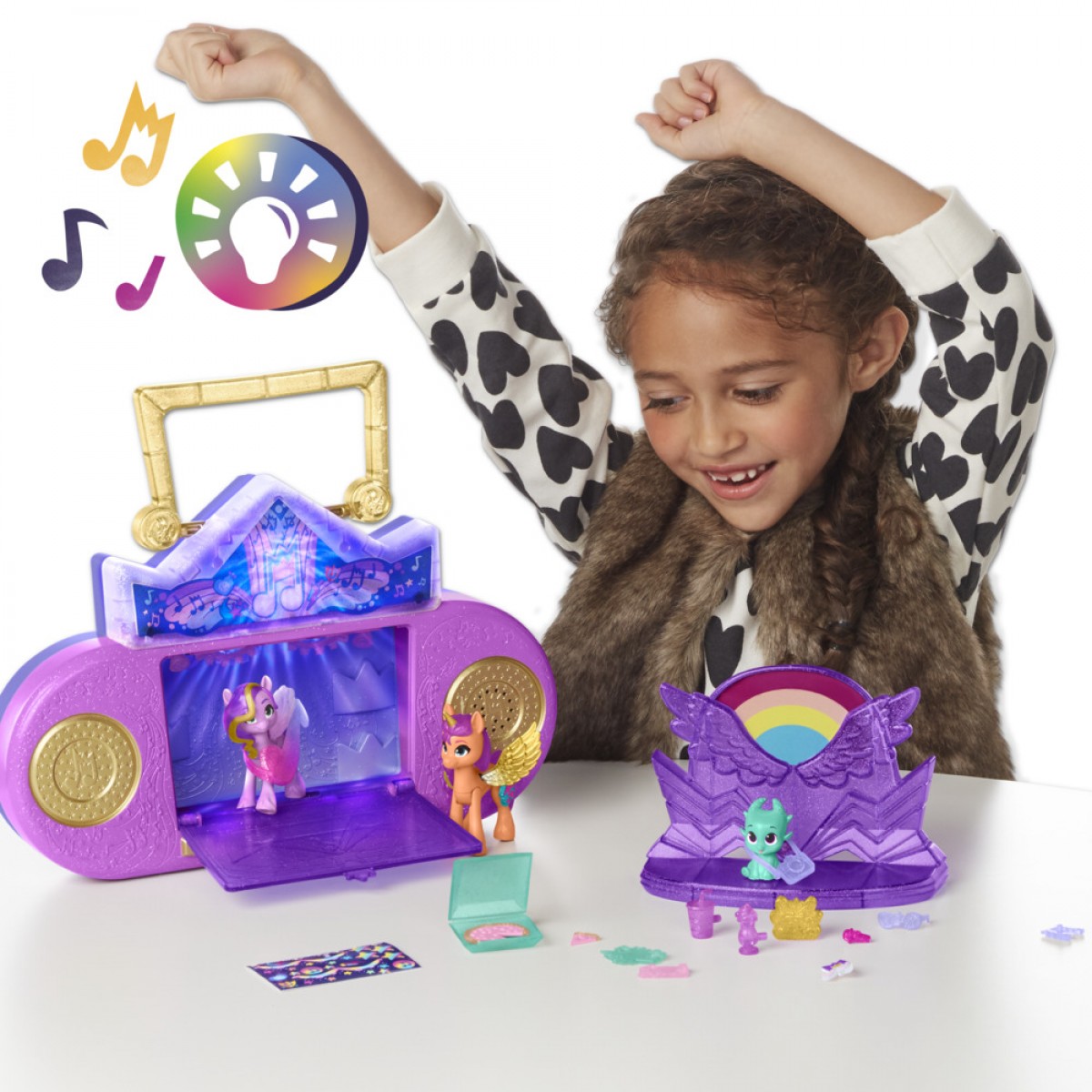 My Little Pony: Make Your Mark Toy Musical Mane Melody - Playset With Lights And Sounds, 3 Hoof To Heart Figures, For Kids Ages 5 And Up
