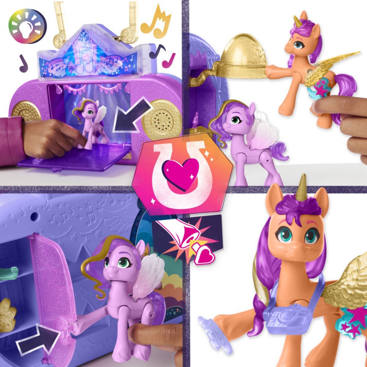 My Little Pony: Make Your Mark Toy Musical Mane Melody - Playset With Lights And Sounds, 3 Hoof To Heart Figures, For Kids Ages 5 And Up