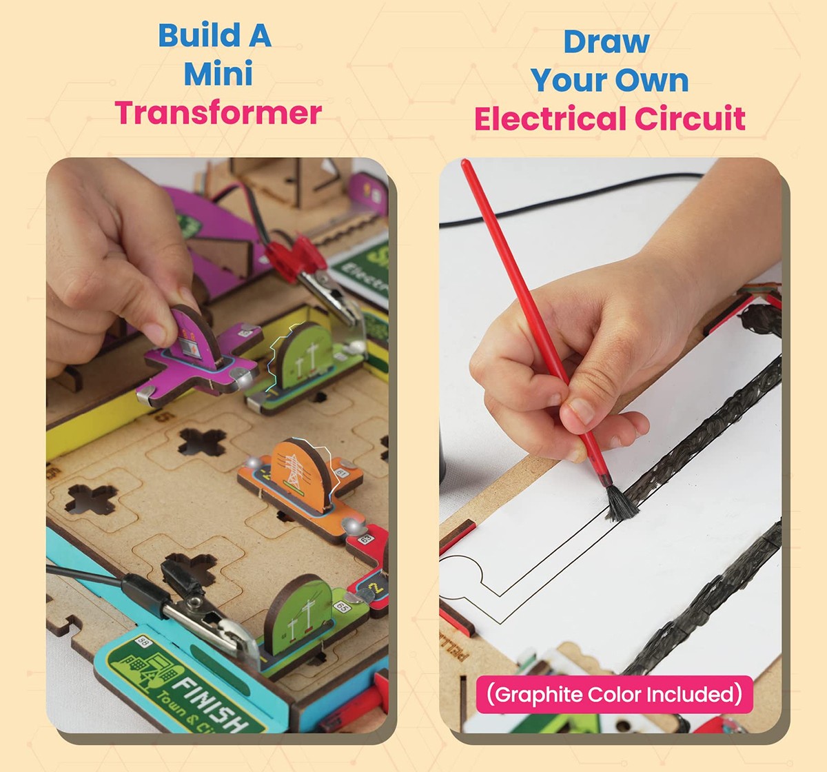 Smartivity Electricity Kit DIY, Science Project Kit, STEM DIY Fun Robotic Toy for Kids 6-12yrs
