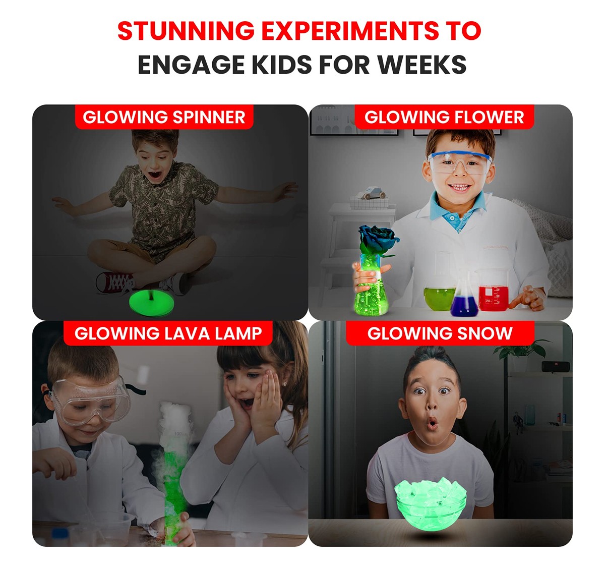 Smartivity Glow Magic Science Experiment Kit for Kids 6-14yrs
