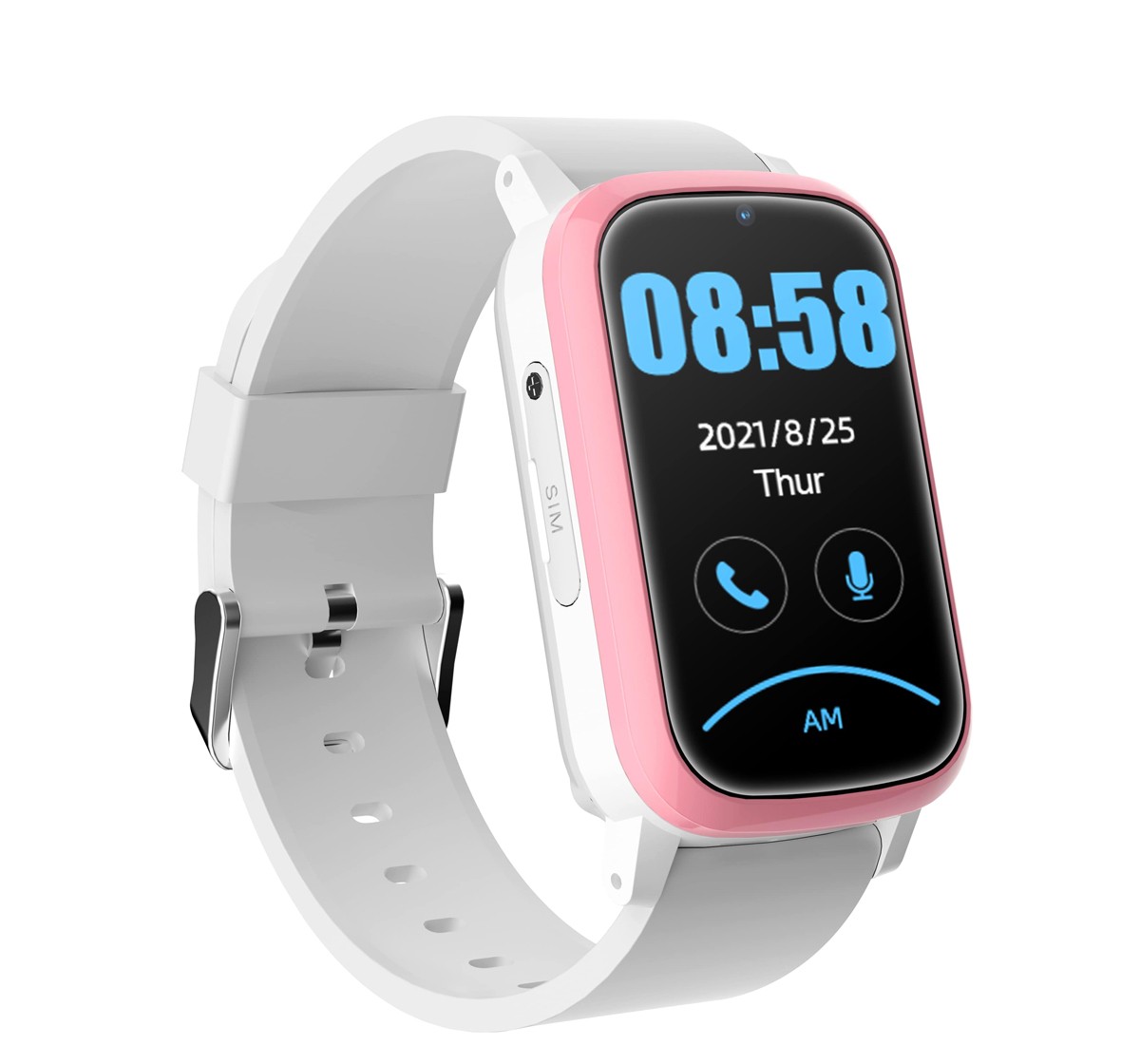 WatchOut Elegant Kids GPS Tracker Smartwatch Boys and Girls with Camera, GPS Tracker, 4G Video and Audio Call and 5 Days Battery Run, Blush Pink, 3Y+