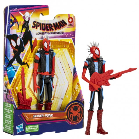 Marvel Spider-Man: Across The Spider-Verse Spider-Punk Toy, 6-Inch-Scale Action Figure With Guitar Accessory, Marvel Toy For Kids Ages 4 And Up