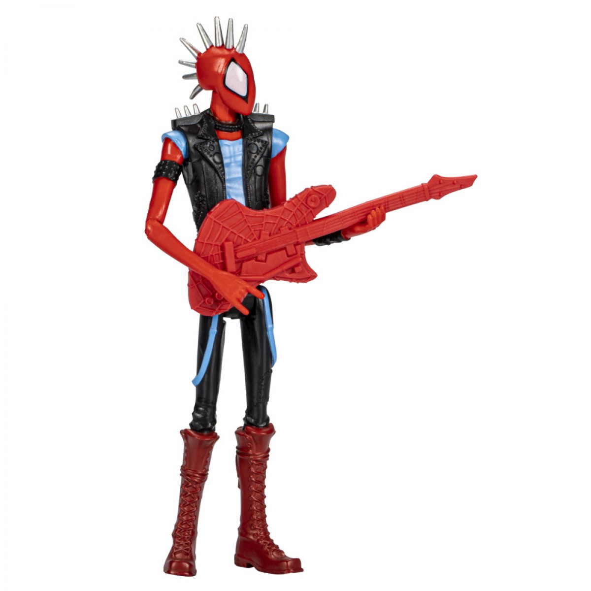 Marvel Spider-Man: Across The Spider-Verse Spider-Punk Toy, 6-Inch-Scale Marvel Action Figure With Guitar Accessory, 4Y+