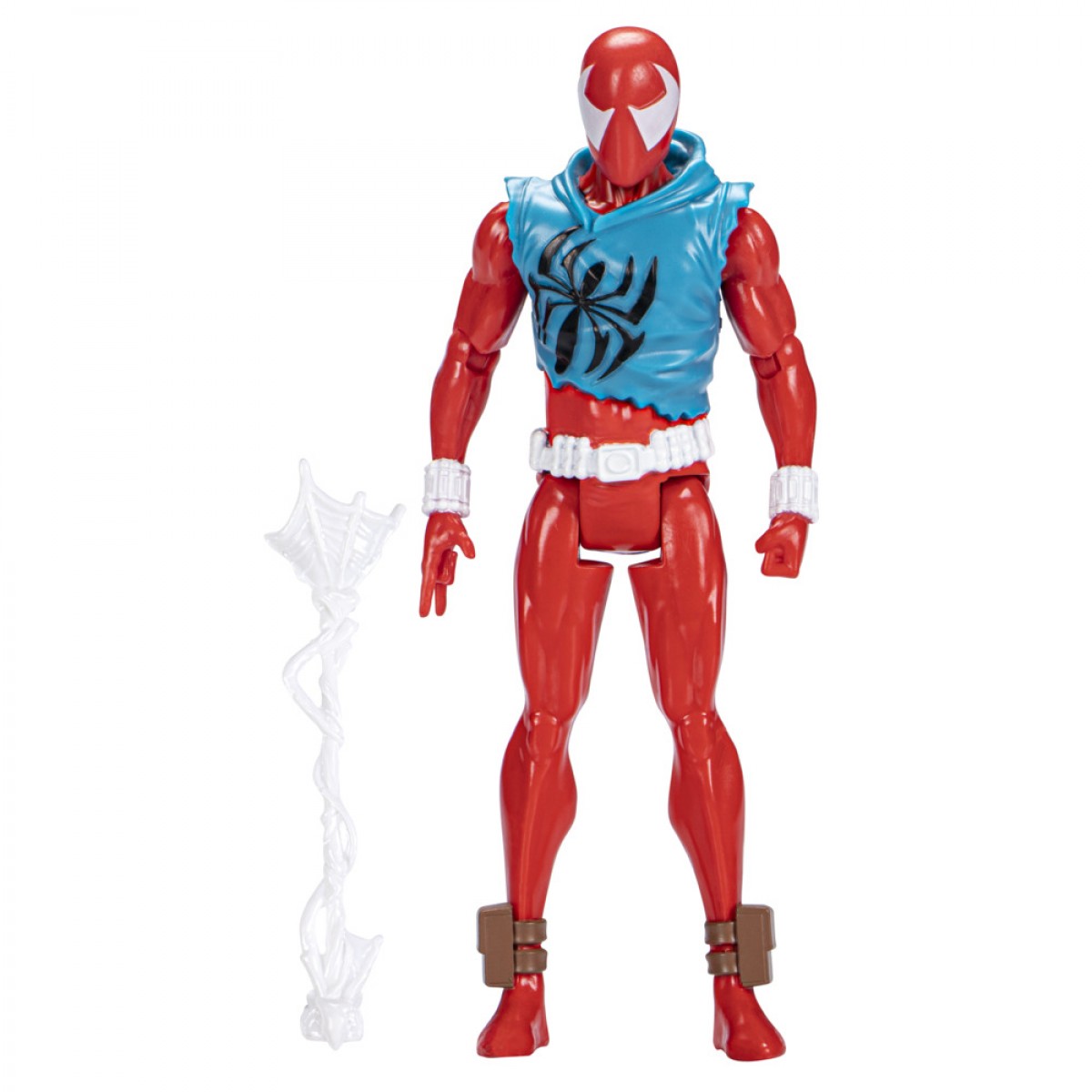 Marvel Spider-Man: Across The Spider-Verse Scarlet Spider Toy, 6-Inch-Scale Action Figure With Web Accessory, Marvel Toys, 4Yrs+