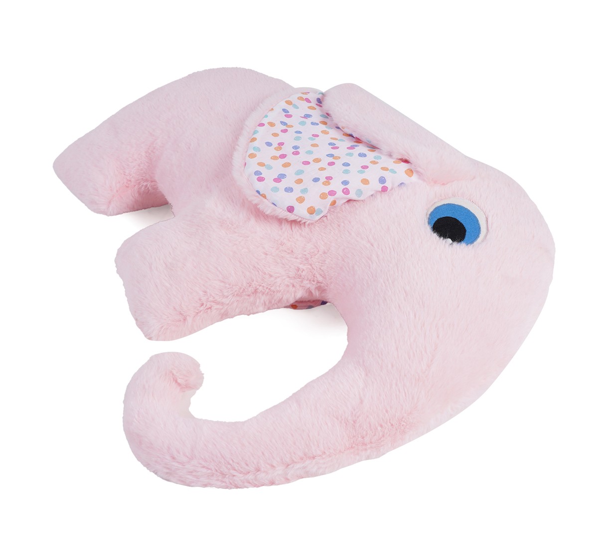 Fuzzbuzz Pink Elephant Cushion For Kids, 2M+