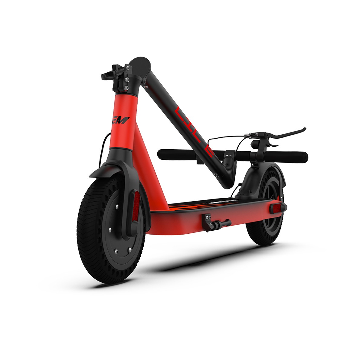 EMotorad Limited Edition Lil E Foldable Electric Kick Scooter, Red, 12Y+