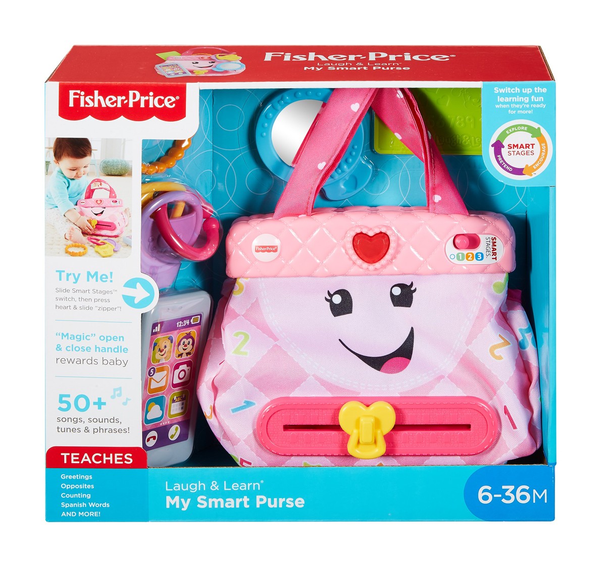 Fisher Price Laugh & Learn My Smart Purse, 0Y+