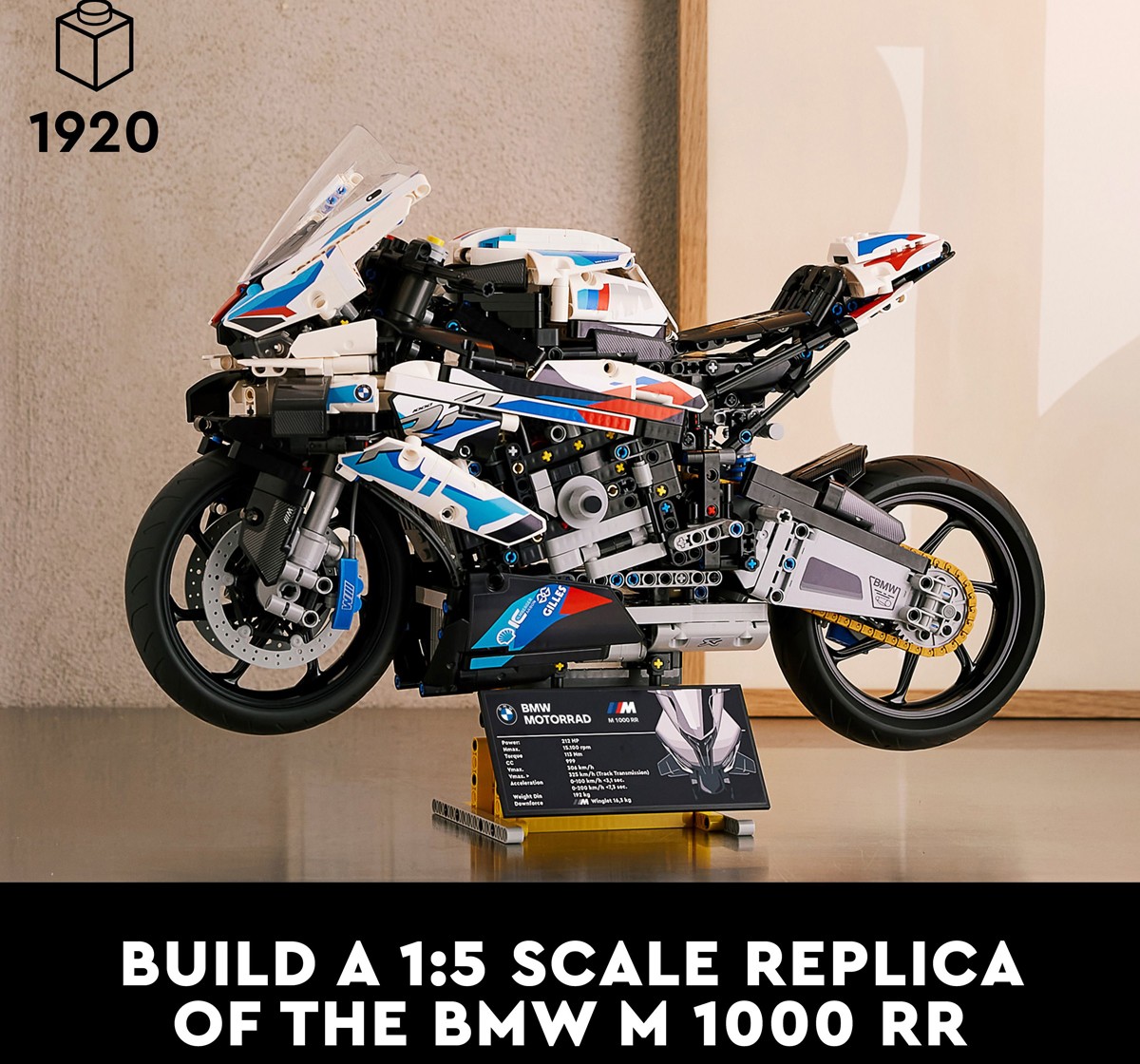 LEGO Technic BMW M 1000 RR Model Building Kit, 1,925 Pieces, Multicolour, 18Y+