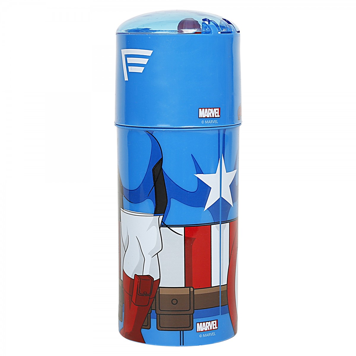 Avengers Captain America Water Bottle for Kids, Multicolour, 350ml