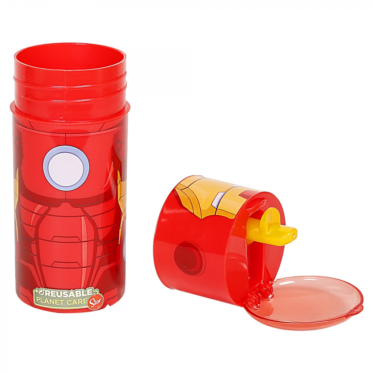 Avengers Iron Man Water Bottle for Kids, Multicolour, 350ml