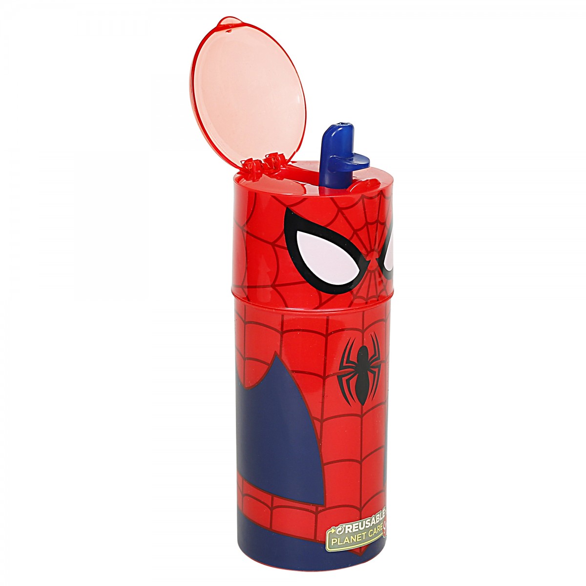 Spiderman Sipper Water for Kids, 350ml, Red