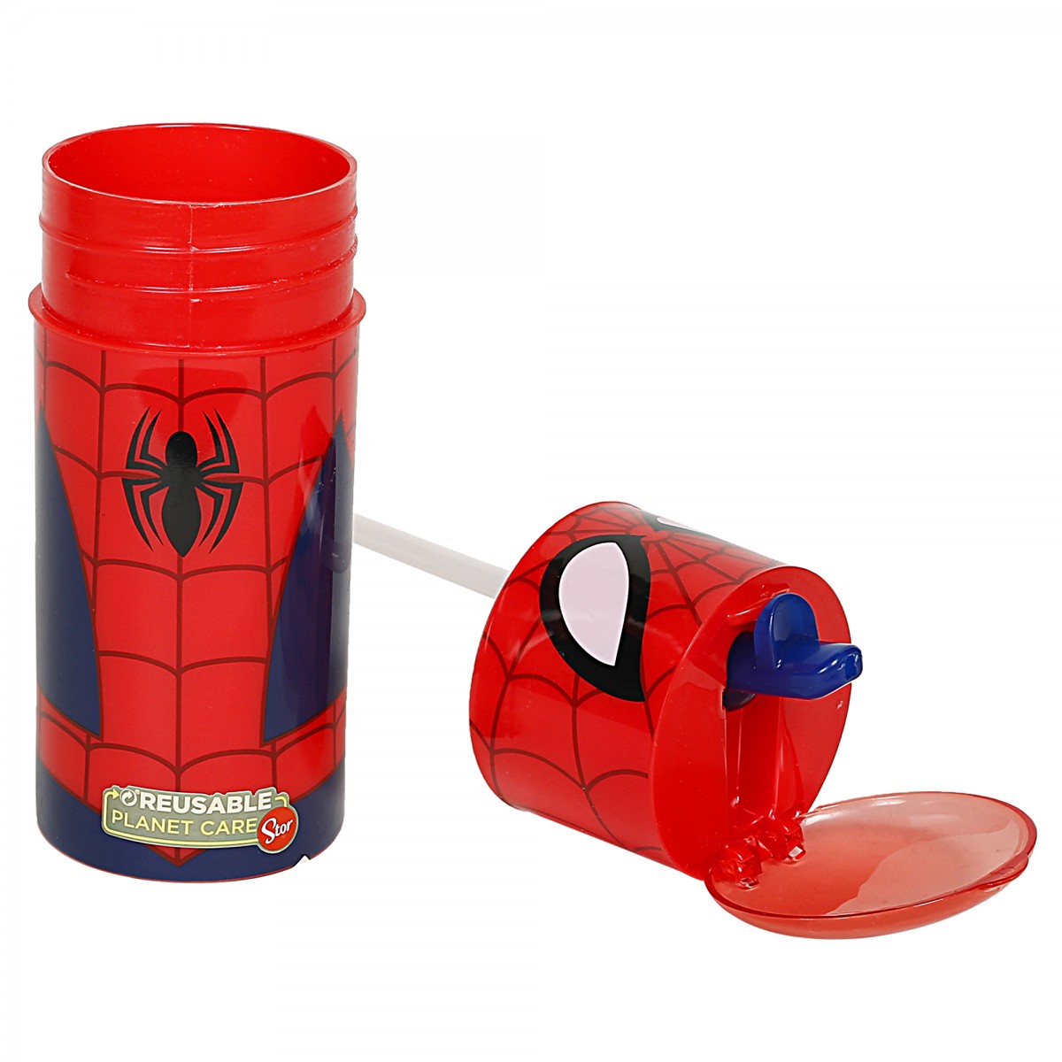 Spiderman Sipper Water for Kids, 350ml, Red