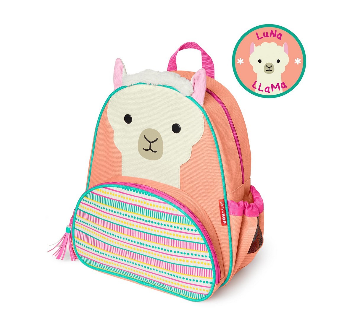 Skip Hop Zoo Little Kid Backpack Llama 3Y+, Multicolour
