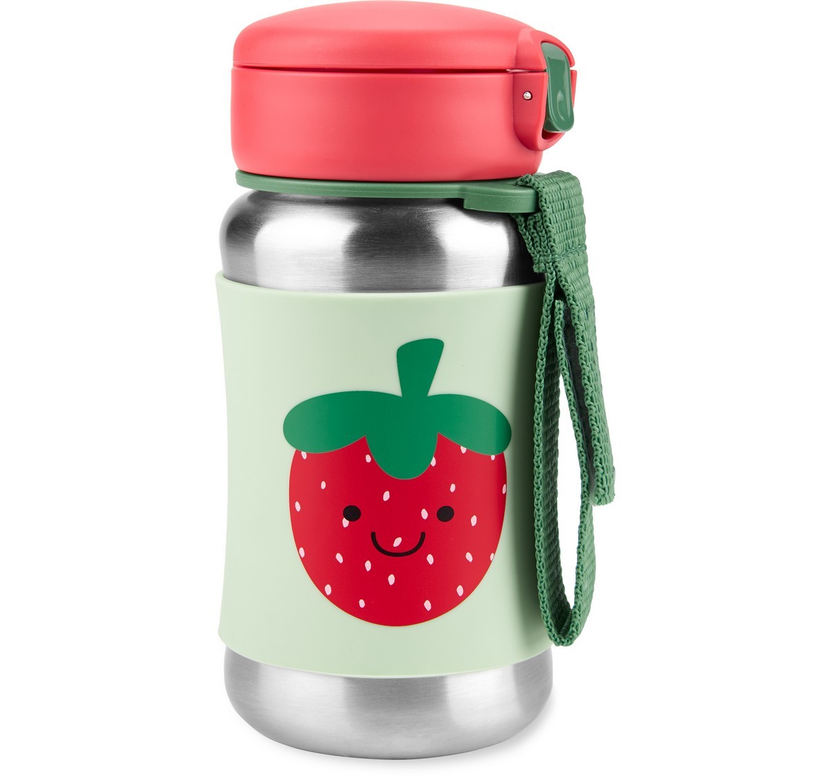 Skip Hop Spark Style Stainless Steel Bottle Strawberry 3Y+, Multicolour