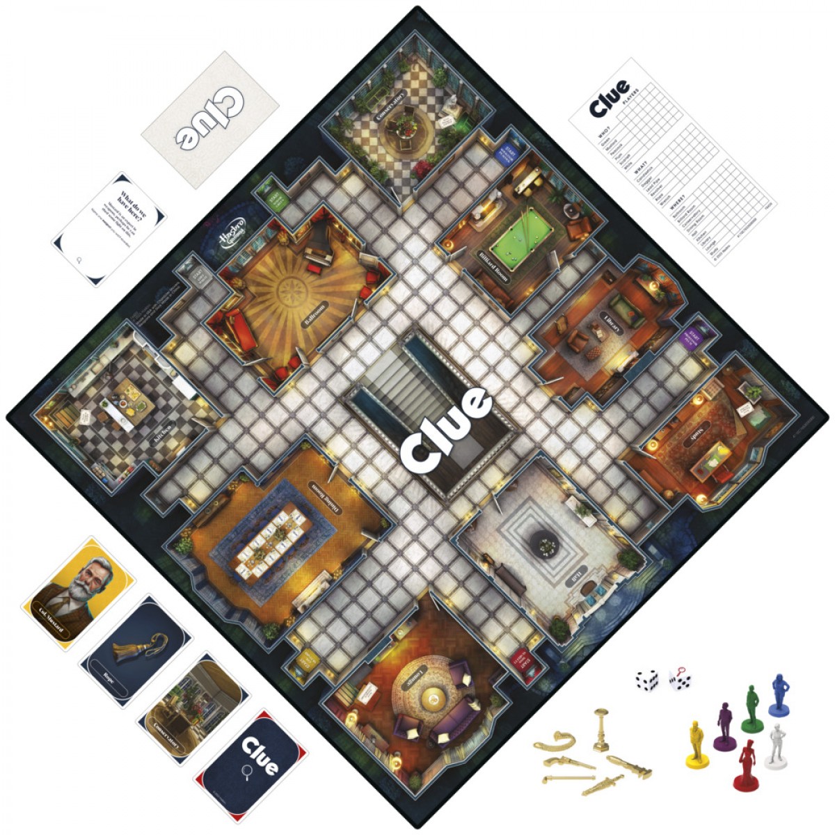 Clue Board Game For Kids Ages 8 And Up, Reimagined Clue Game For 2-6 Players, Mystery Games, Detective Games, Family Games For Kids And Adults, 8Yrs+, Multicolour