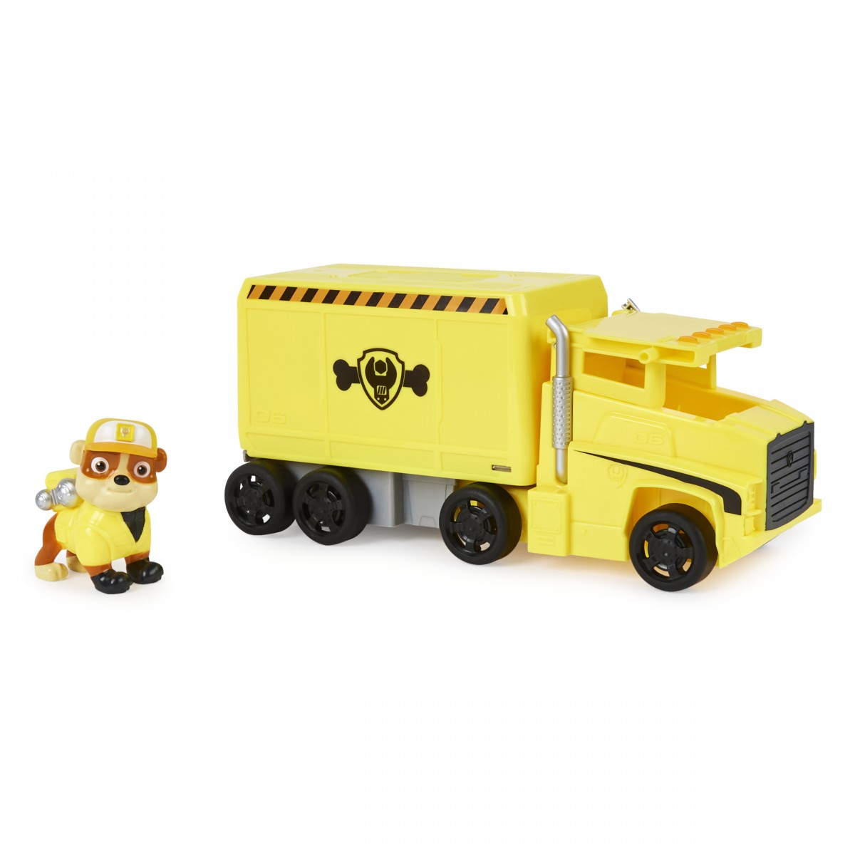 Paw Patrol, Big Truck Pup’S Rubble Transforming Toy Trucks With Collectible Action Figure, Kids Toys For Ages 3 And Up