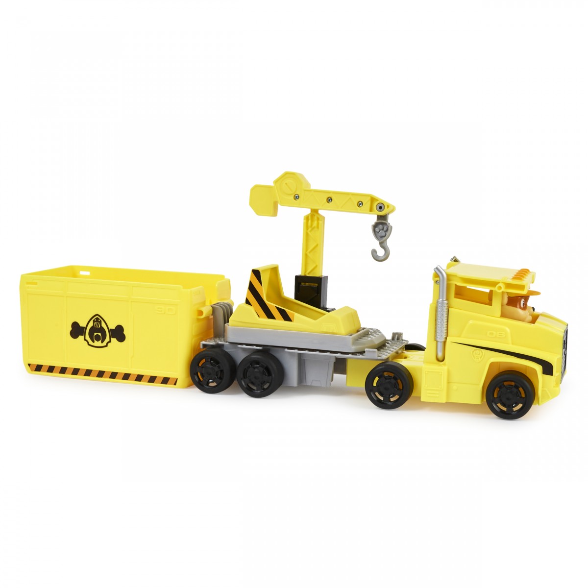 Paw Patrol, Big Truck Pup’S Rubble Transforming Toy Trucks With Collectible Action Figure, Kids Toys For Ages 3 And Up