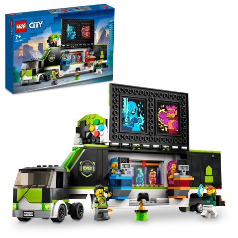 LEGO City Gaming Tournament Truck Building Toy Set, 344 Pieces, Multicolour, 7Y+