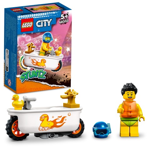 LEGO City Bathtub Stunt Bike Building Kit, 14 Pieces, Multicolour, 5Y+