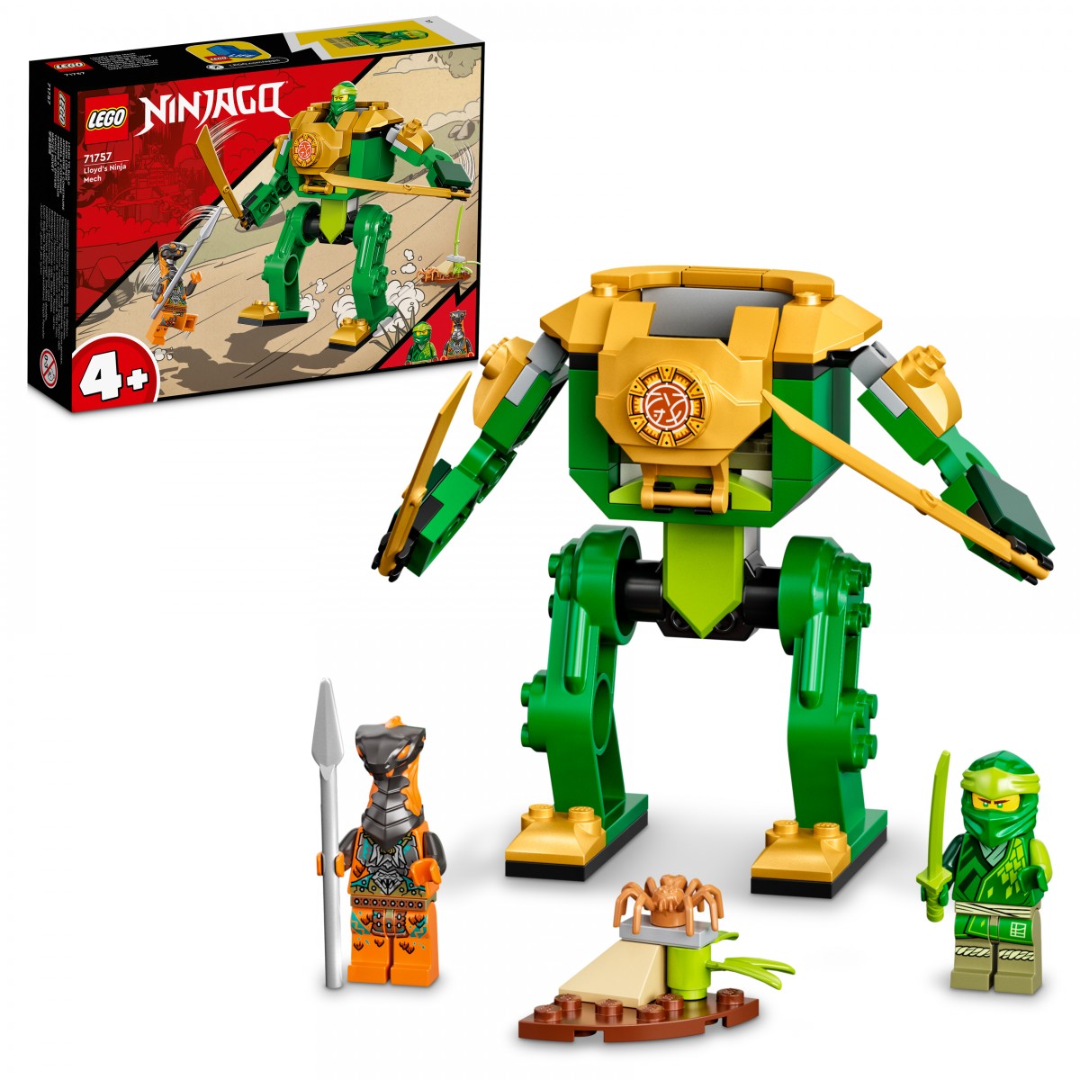 Lego Ninjago Lloyd’S Ninja Mech 71757 Building Kit (57 Pieces)