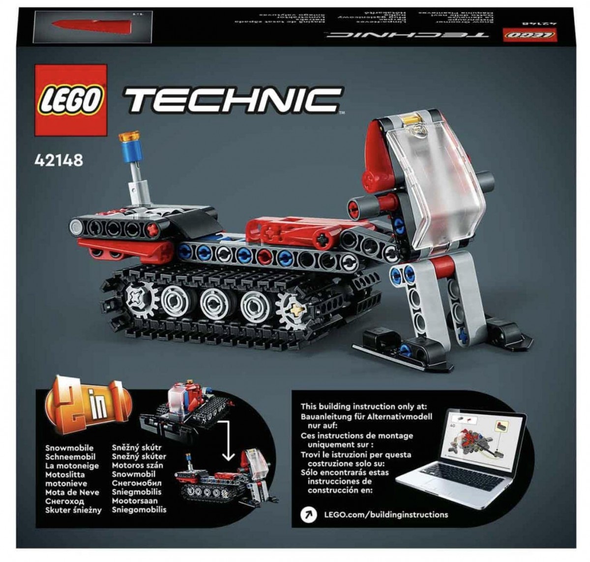 LEGO Technic Snow Groomer Building Toy Set, 178 Pieces, Multicolour, 7Y+