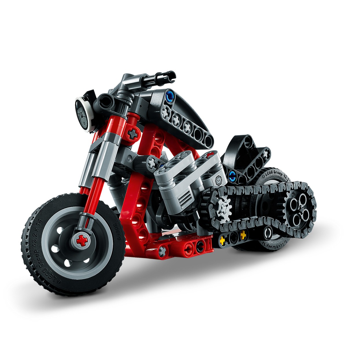 Lego Technic Motorcycle 42132 Model Building Kit (163 Pieces)