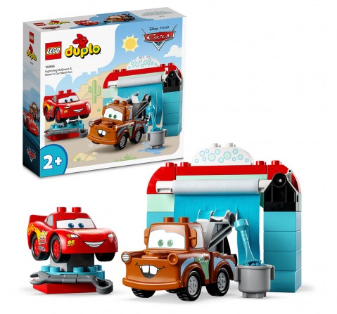 Lego Duplo Disney And PixarS Cars Lightning Mcqueen & MaterS Car Wash Fun 10996 (29 Pieces), 2Y+