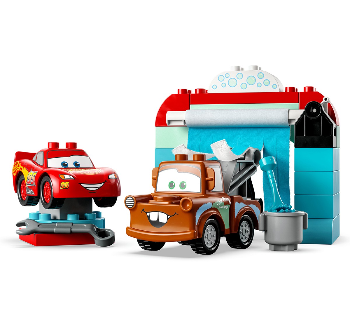 Lego Duplo Disney And PixarS Cars Lightning Mcqueen & MaterS Car Wash Fun 10996 (29 Pieces), 2Y+