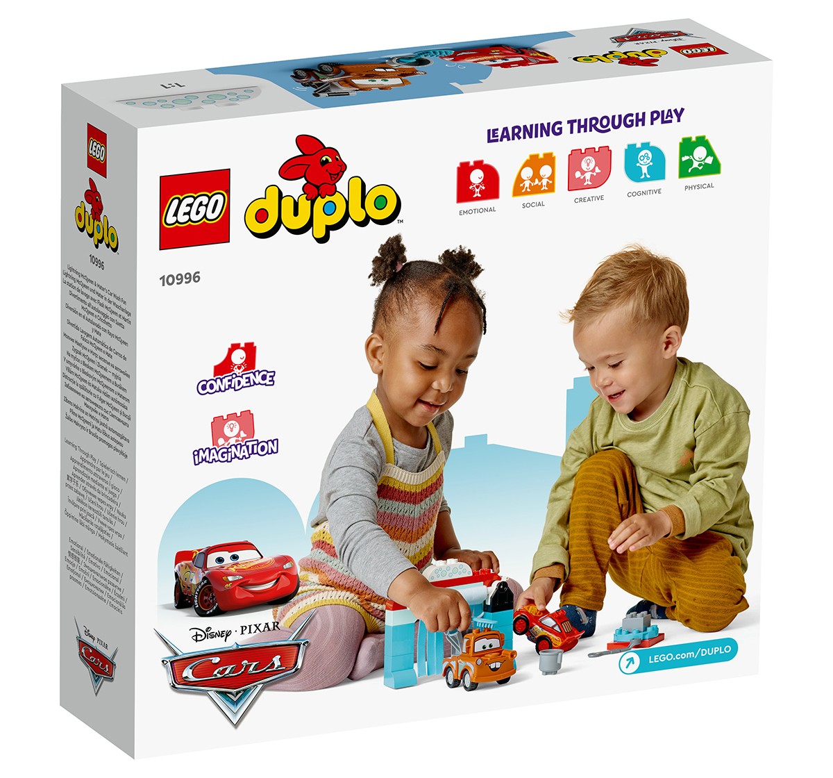 Lego Duplo Disney And PixarS Cars Lightning Mcqueen & MaterS Car Wash Fun 10996 (29 Pieces), 2Y+