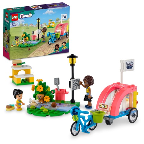 LEGO Friends Dog Rescue Bike Building Toy Set, 125 Pieces, Multicolour, 6Y+