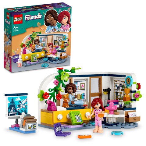 LEGO Friends Aliya's Room Building Toy Set, 209 Pieces, Multicolour, 6Y+