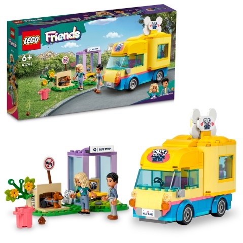 LEGO Friends Dog Rescue Van Building Toy Set, 300 Pieces, Multicolour, 6Y+