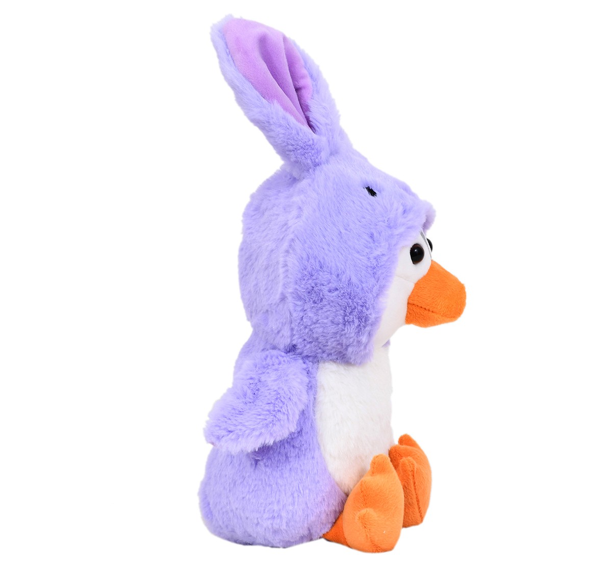 Mirada Purple Bunny Cute Plush Stuffed Hoodie Penguin Soft Toy 23 cm, 3Y+, Purple