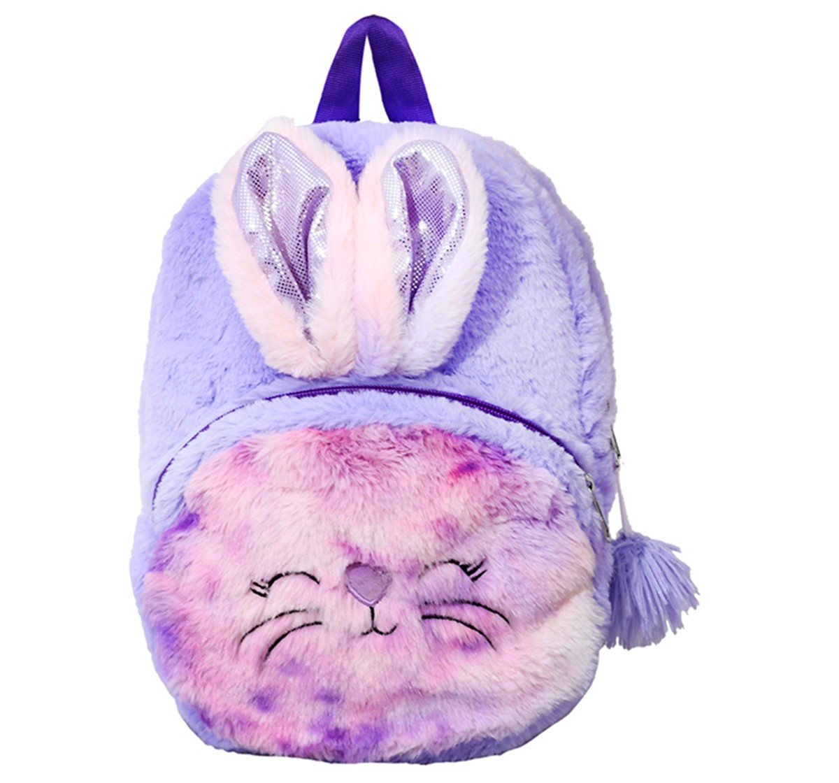 Mirada 30cm Bunny with Ears Toy Bag, Purple, 3Y+, Purple