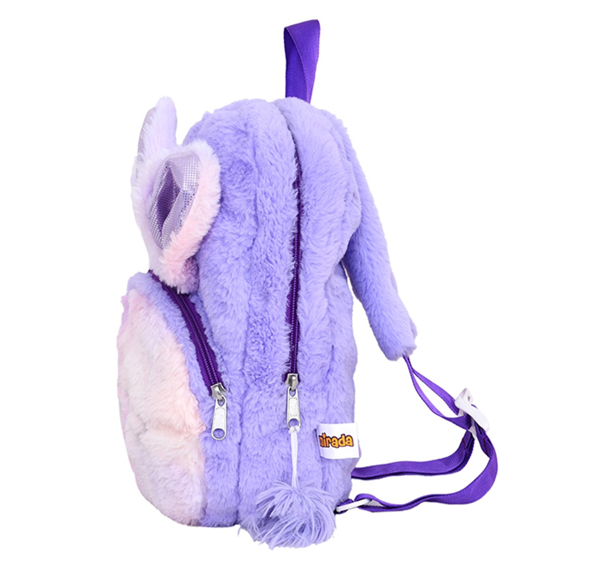 Mirada 30cm Bunny with Ears Toy Bag, Purple, 3Y+, Purple