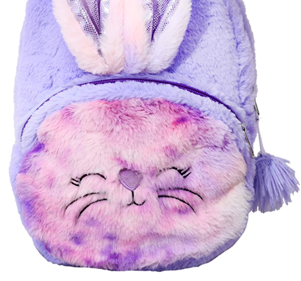 Mirada 30cm Bunny with Ears Toy Bag, Purple, 3Y+, Purple