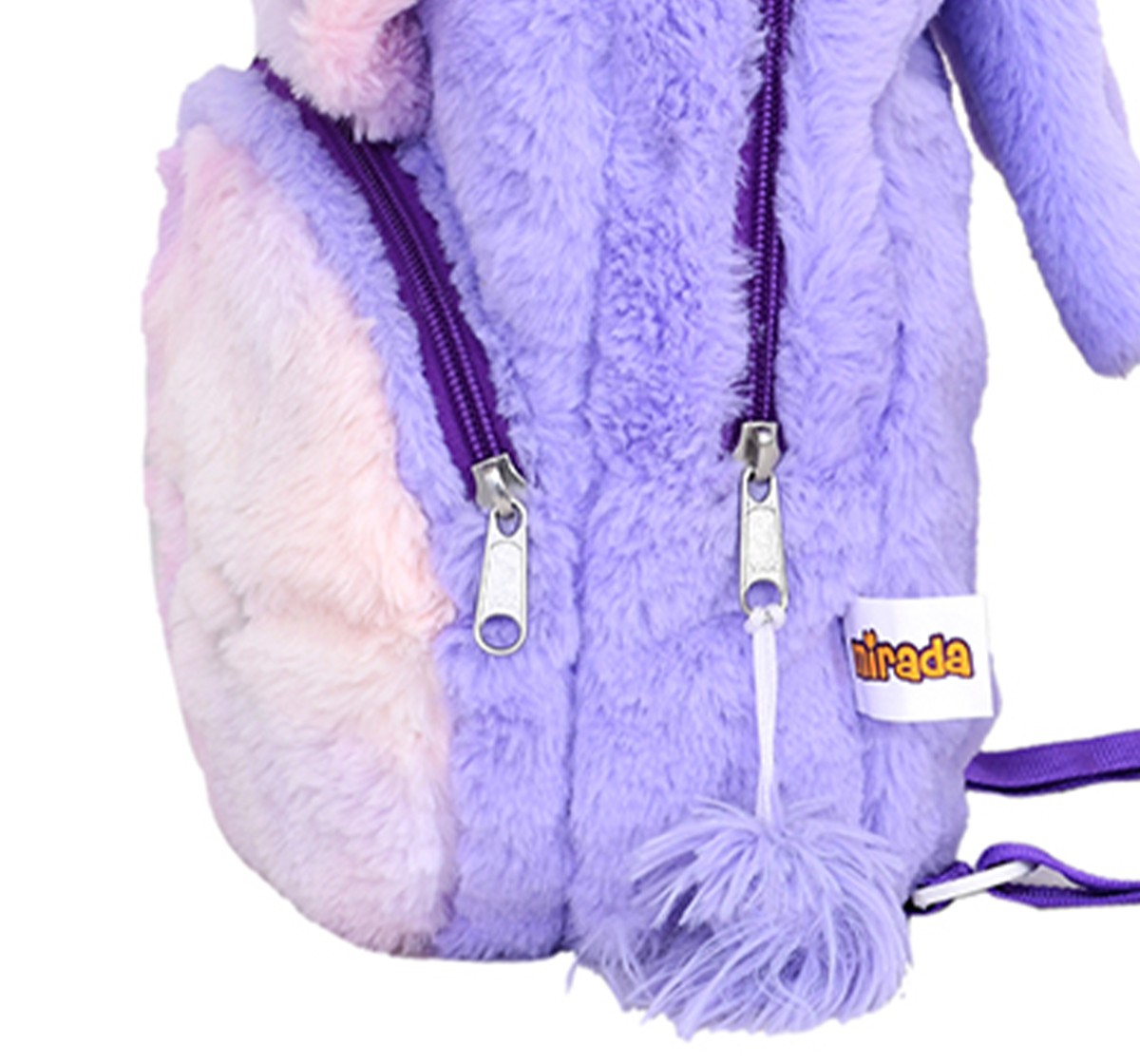 Mirada 30cm Bunny with Ears Toy Bag, Purple, 3Y+, Purple