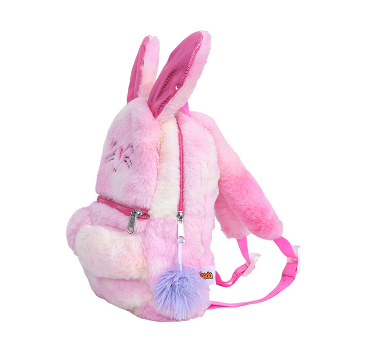 Mirada 30cm Bunny with Crown Toy Bag, 3Y+, Pink