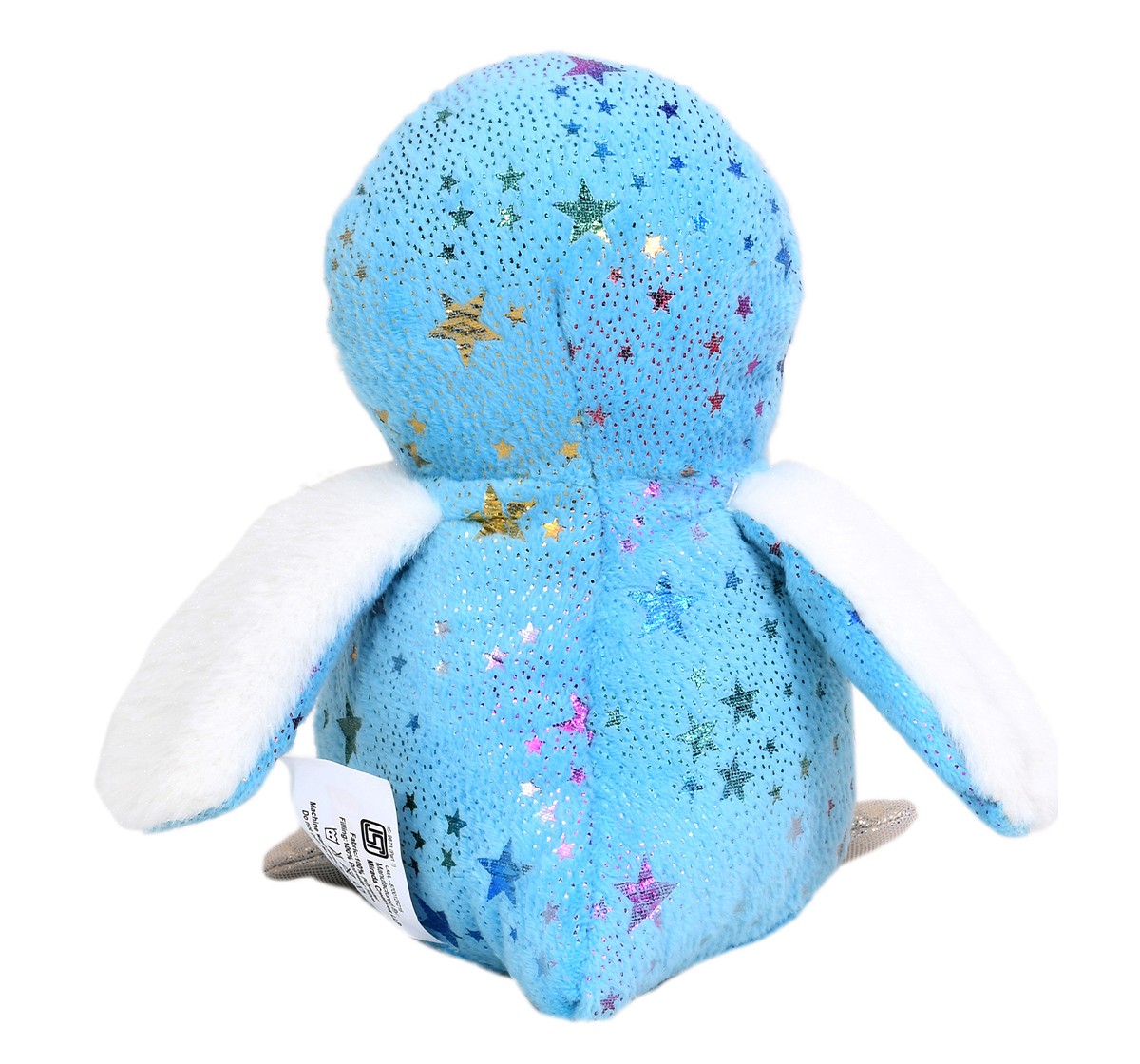 Mirada Blue Foil Cute Plush Stuffed Glitter Eye Penguin Soft Toy, 18 cm, 3Y+, Blue