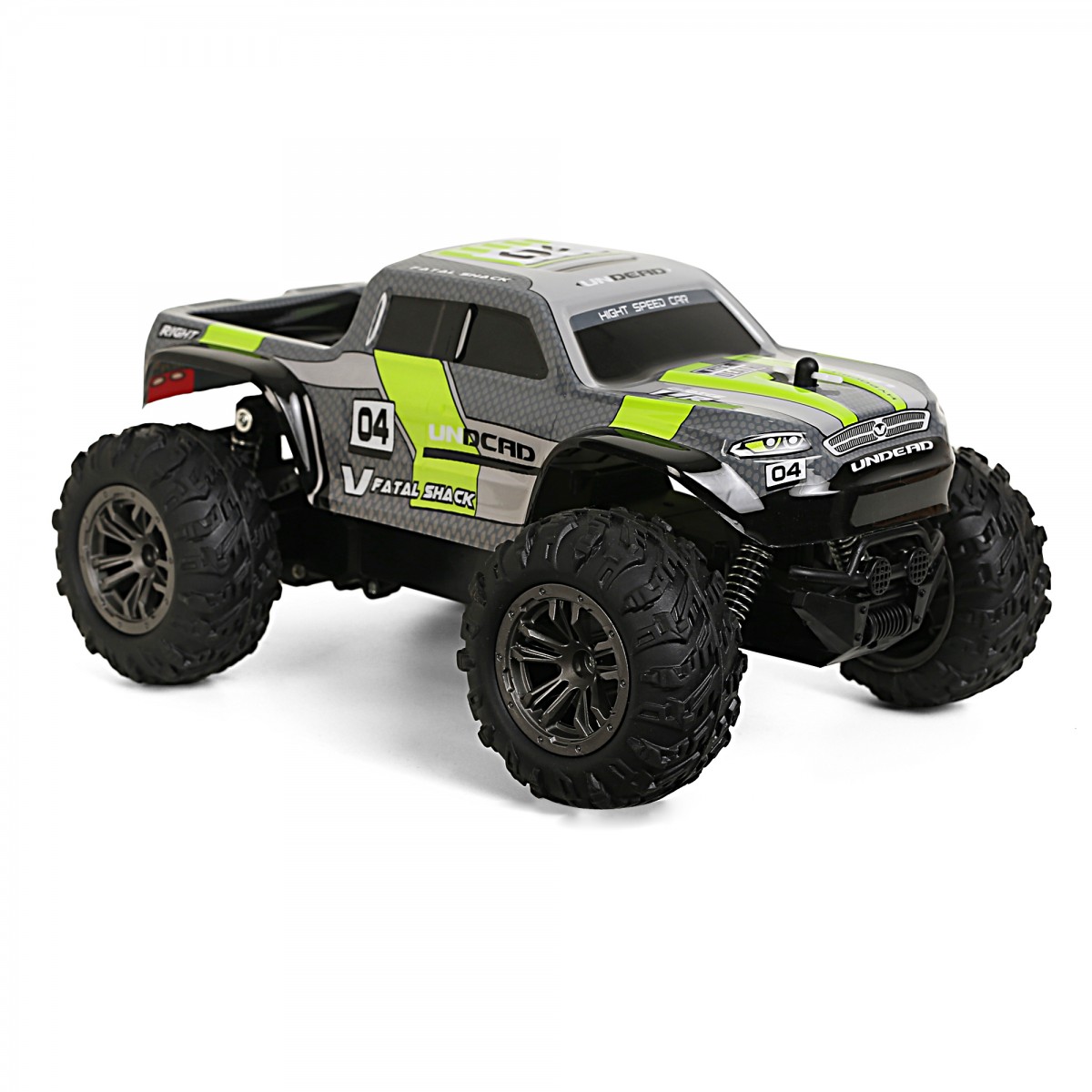 Ralleyz High Speed Undcad Off Roader Stunt Racer, RC Rock Crawler Vehicle, Scale 1:18 High Speed Remote Control Monster Off Roader, Kids for 6Y+, Grey