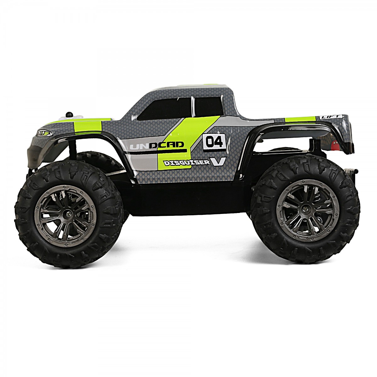 Ralleyz High Speed Undcad Off Roader Stunt Racer, RC Rock Crawler Vehicle, Scale 1:18 High Speed Remote Control Monster Off Roader, Kids for 6Y+, Grey